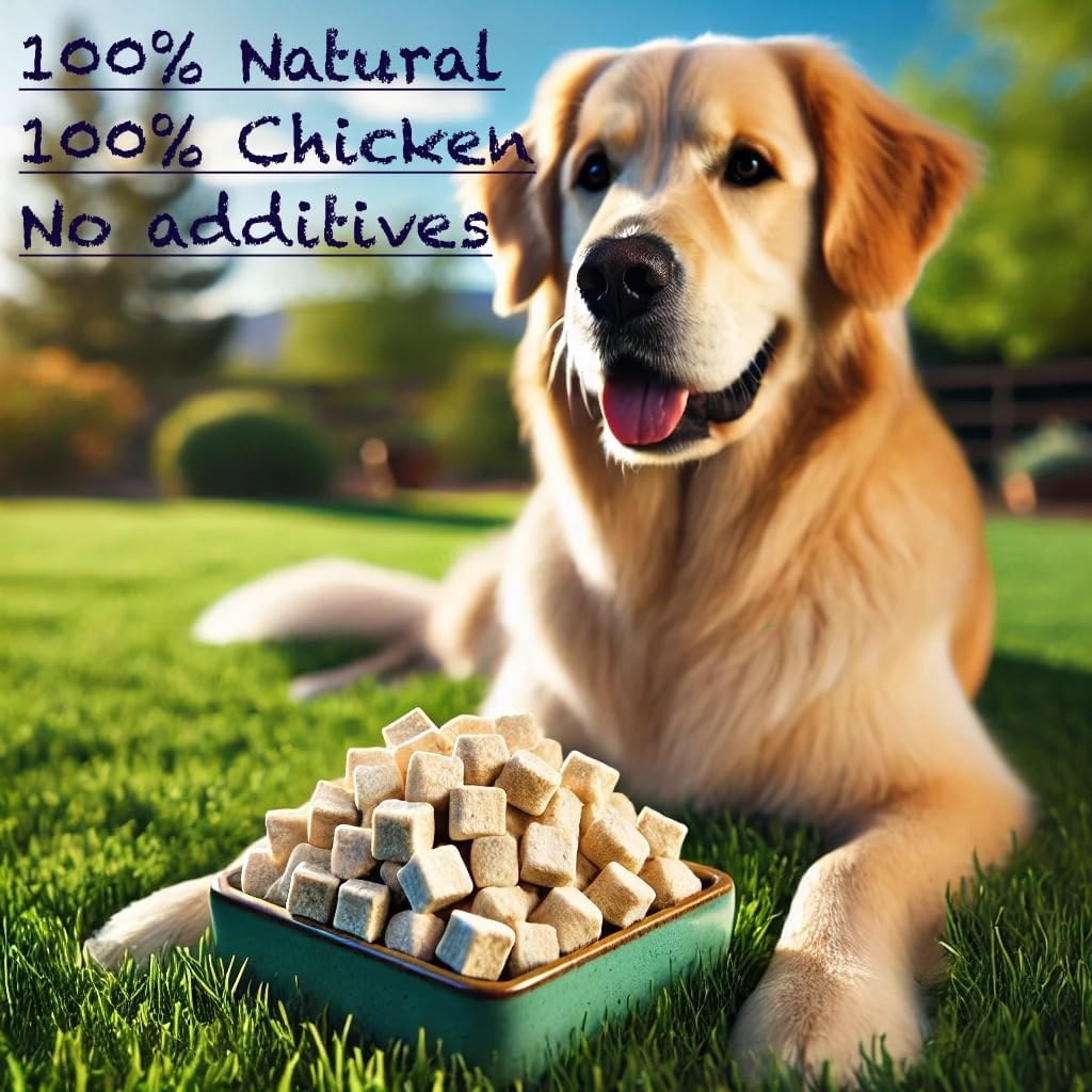 Freeze Dried pet Treats (7oz, Chicken) Thoughtfully Crafted to Satisfy Multiple Types of Animal Companions.