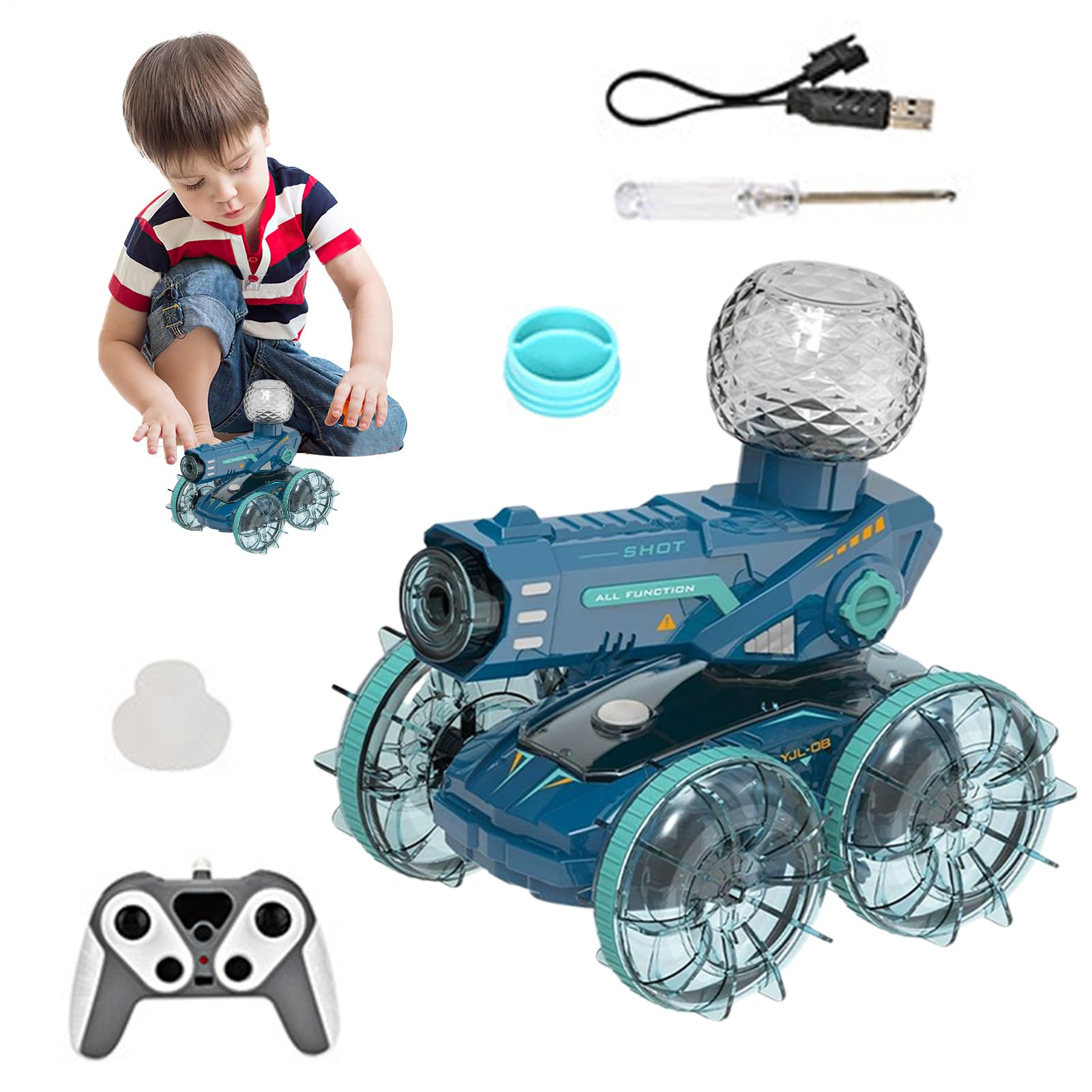 Camión RC Velocidad Ajustable Rociador de Agua de Largo Alcance Multiuso