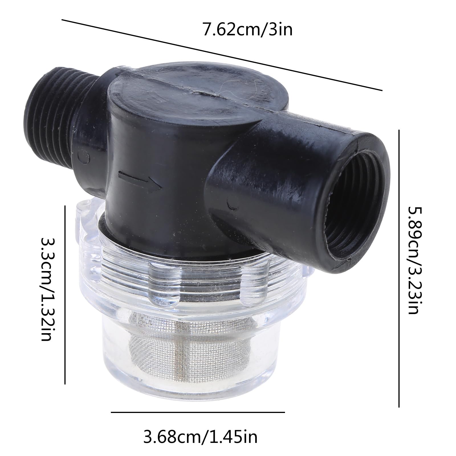 Filtro per pompa dell'acqua, 1/2 pollice tubo arb in linea filtro Twist-On spruzzatore filtro per pompa dell'acqua s camper avena