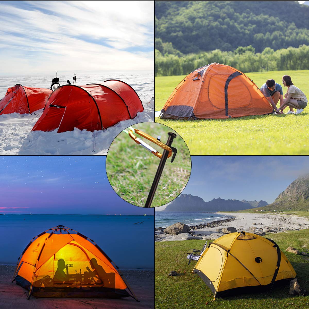 Robuste Stahl-Zeltheringe – Planenheringe, Campingpfähle für Outdoor-Camping, Baldachin und Plane, 30,5 cm, 10 Stück