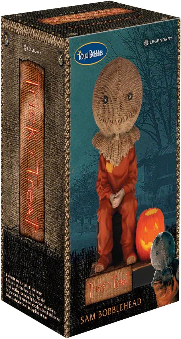Royal Bobbles Trick 'R Treat Sam Sitting Collectible Bobblehead Statue
