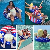 Vista 3 de Flotador de piscina inflable con forma de anillo XL