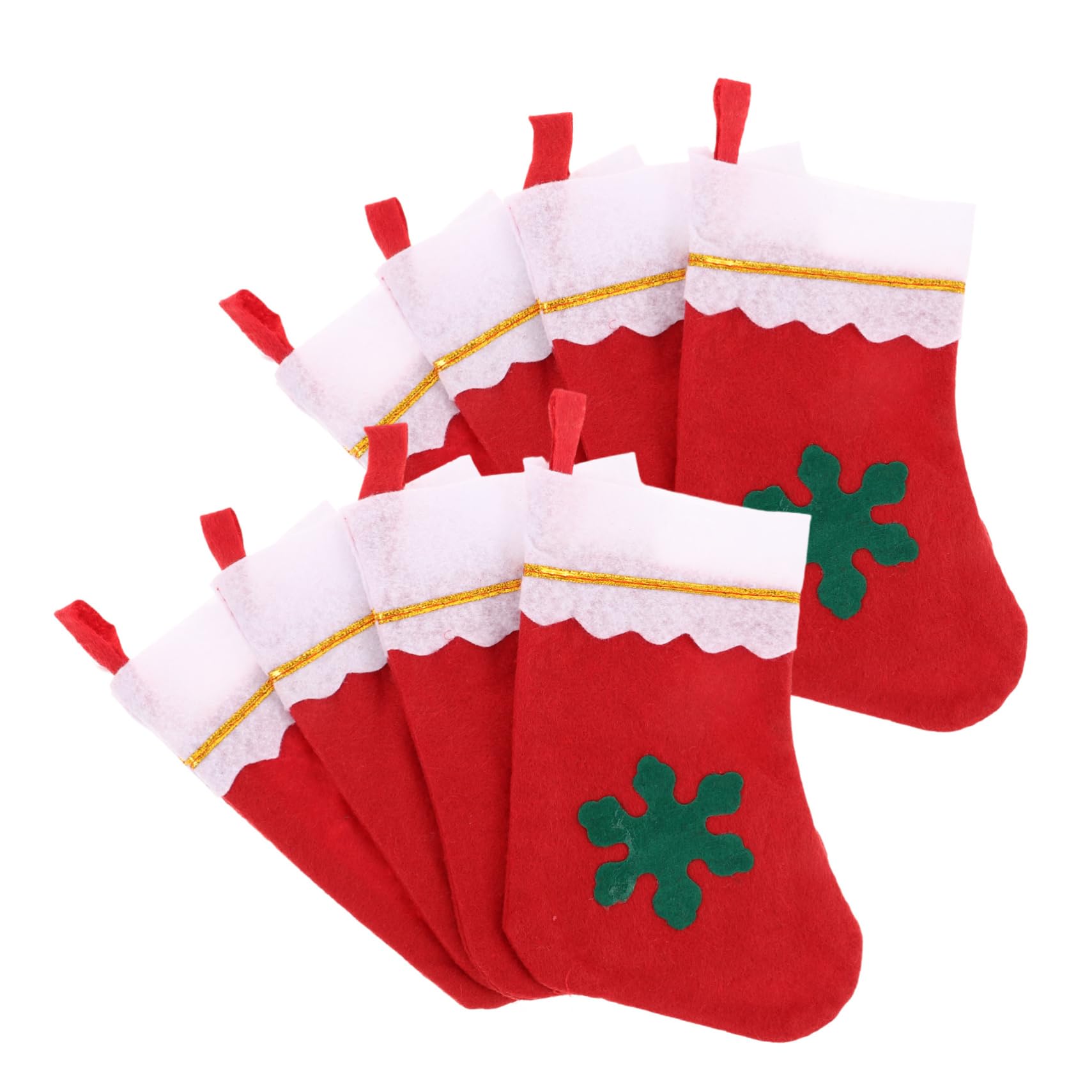 Ciieeo 3 Sätze Weihnachtsstrumpf Goodie Bag Abgestuft Plüsch Weihnachtsstrümpfe Strümpfe Weihnachten Büro Dekoration Office Decoration Weihnachtsanhänger Socken- Stoff Stück * 3