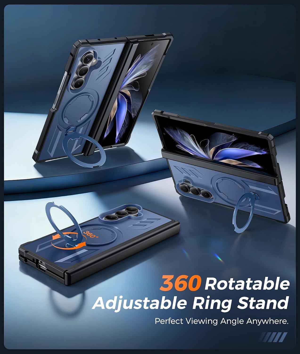  for Samsung Galaxy Z Fold 8 Ultra Case with 360 Magnetic Kickstand thumbnail