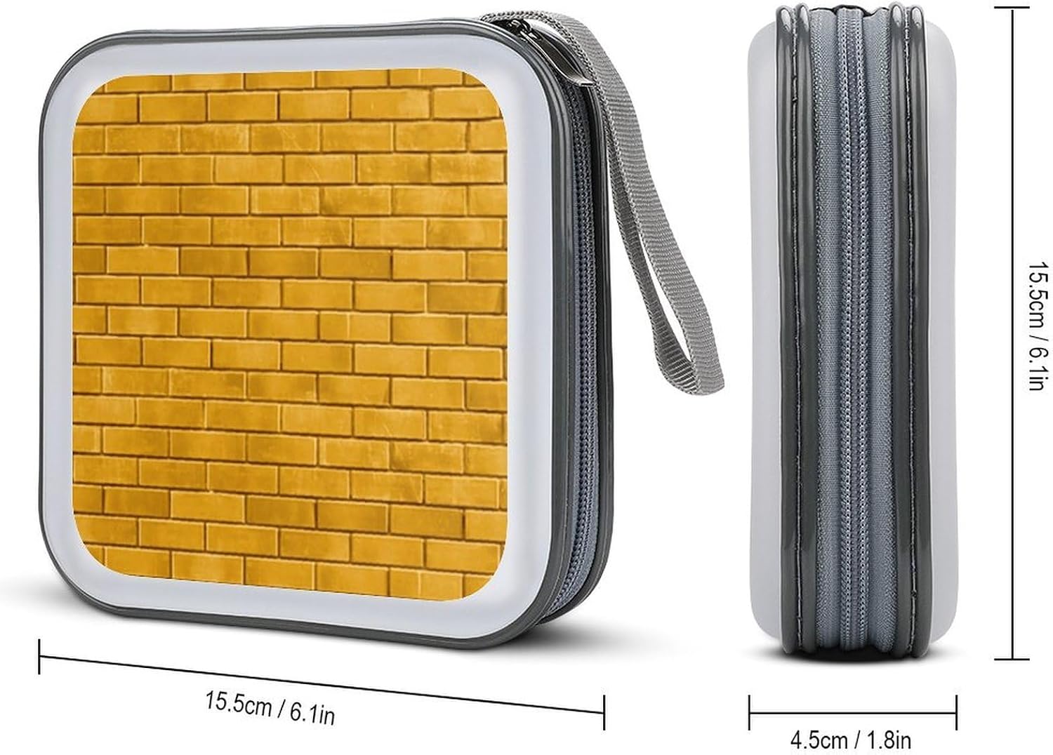 Yellow Brick Road CD Cases DVD Holder Storage Box Plastic Protection Case for Car Home Office Travel image 2