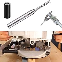 Vista 11 de Spiral Router Bit 1/4 Inch Shank Up Cut Spiral Router Bit 2 Flutes HRC55 Solid Carbide Spiral Milling Tool 1/4 Inch Cutting Diameter 3 inch Extra