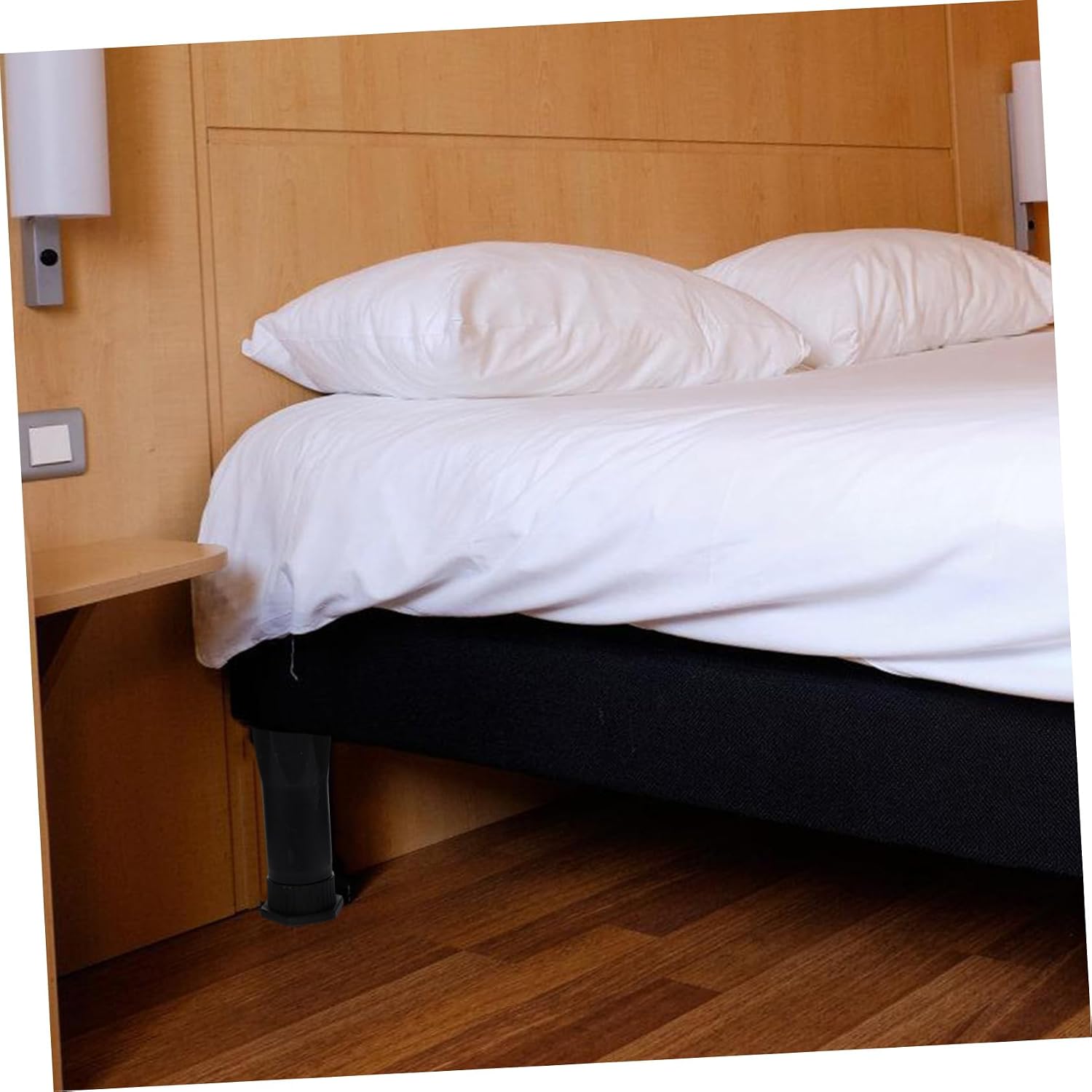 MERRYHAPY 4pcs Bed Frame Legs Heavy Duty Modern Furniture Adjustable Bed Frame Support Replacement Parts Easy to Install