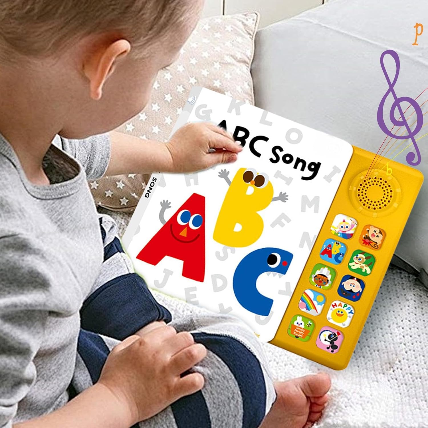 Interactive Music Book - for Assessment | Music Learning Book with Sturdy, Stylish Sound and 10 Children's Songs for Boys, Girls Home and Professionals, Utility