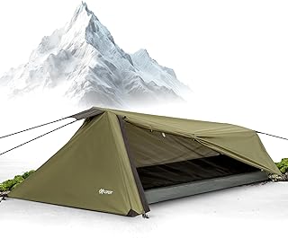 EXPLORER Namib 1 & 2 Personen Zelt kleines Packmaß Ultraleicht für Fahrrad oder Motorrad Reise 1-2 Personen 3000mm Wassersäule mit separatem Innenzelt Wandern Trekking Camping