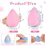 40Pcs Mini Makeup Sponge Multi Colored Beauty Sponges Blender Professional Blender Sponges Super Soft Facial Makeup Tools for Foundation, Powder, Liquid