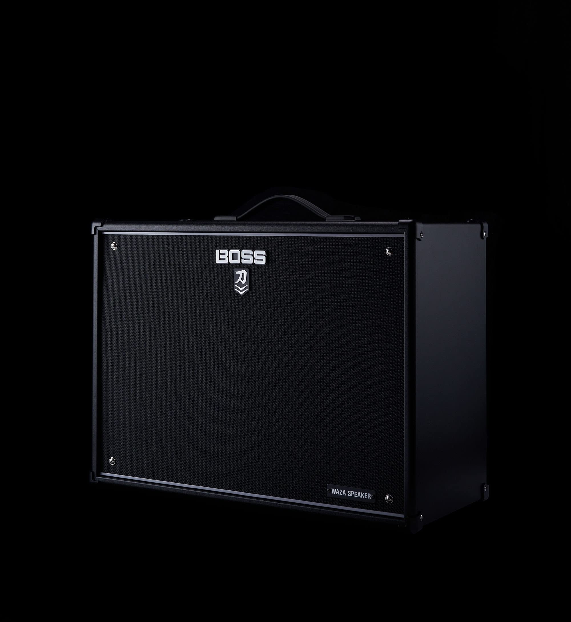BOSS Katana Cabinet 212 WAZA, Special Edition Katana Lautsprecher-Cabinet mit 2 x 12'' Waza-Lautsprechern, Abgestimmt auf den Katana-Artist MkII Head, 4x12er-Setup durch Stapeln von Zwei Cabinets