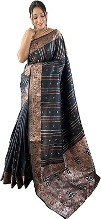 Banarasi Silk Zari Woven Saree with unstitched blouse