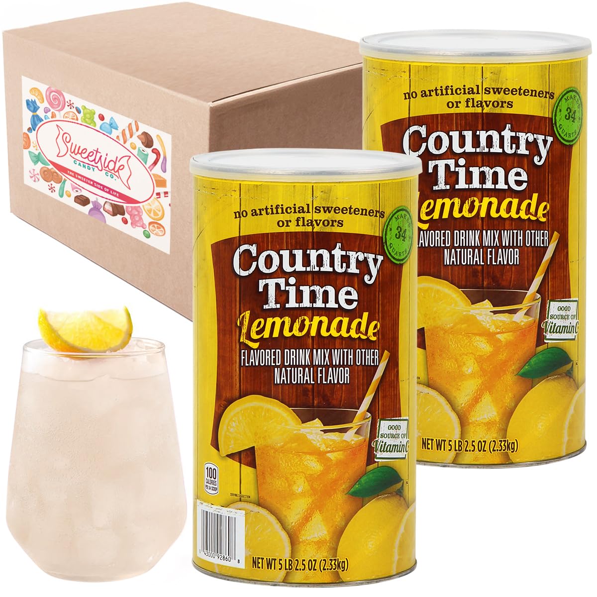 Amazon.com : Powdered Lemonade Drink Mix- CountryTime Refreshing