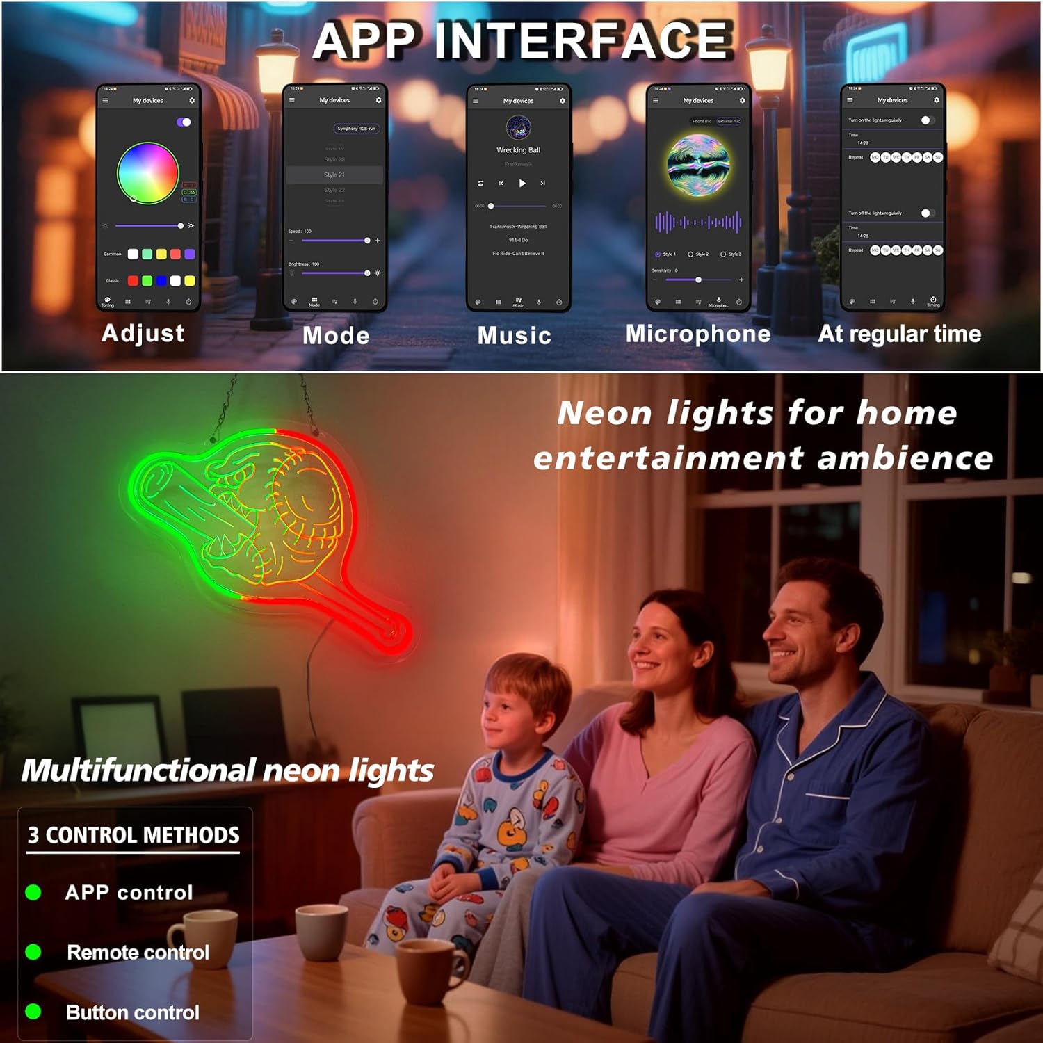 Baseball Neon Sign 17.8×10.5 Inch Baseball Night Light for Kids with Remote Control Dimmable LED Lamp as Room and Bedroom Decoration Gift for Baseballs Fans