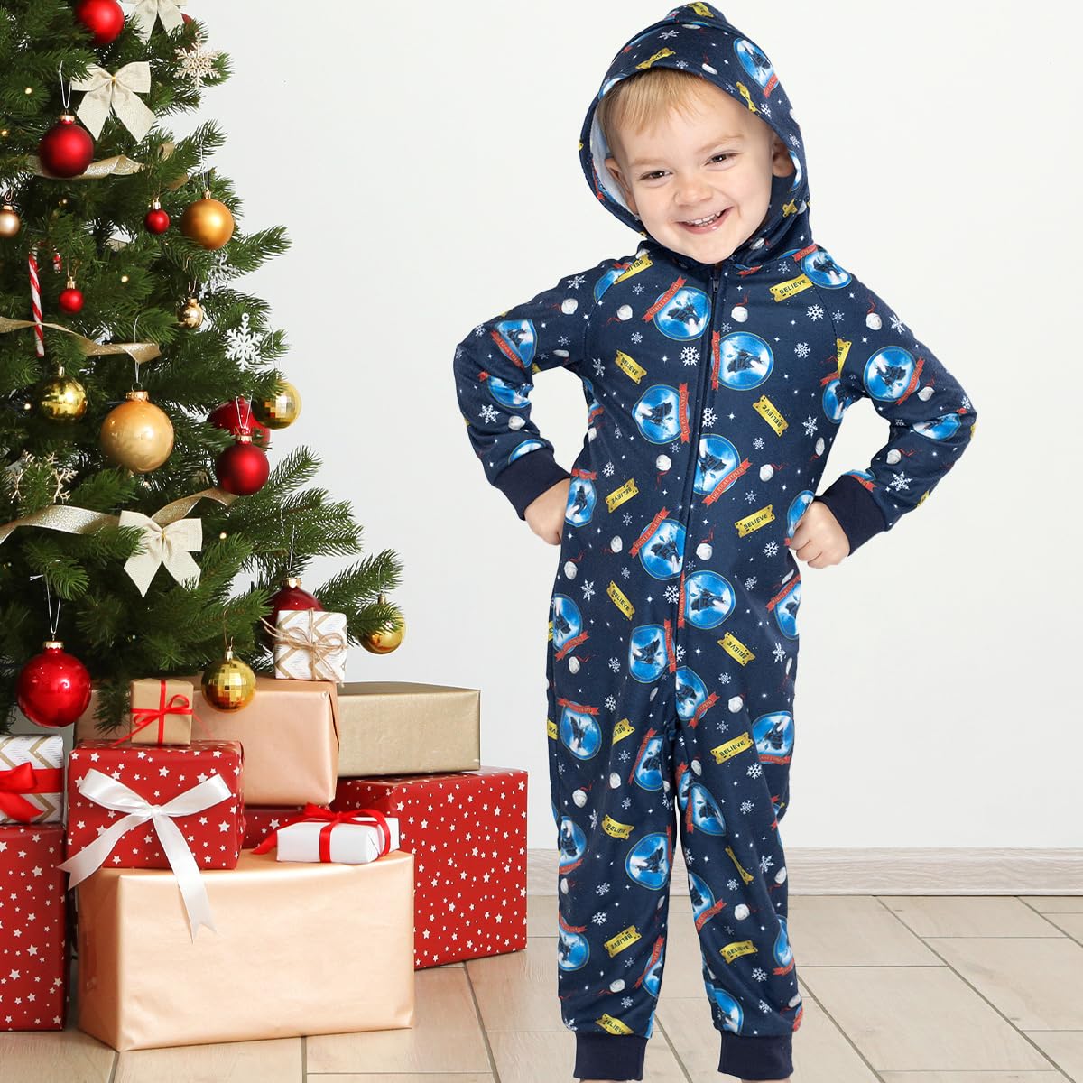 Snapklik.com : INTIMO Polar Express Toddler Kids Believe Hooded One ...