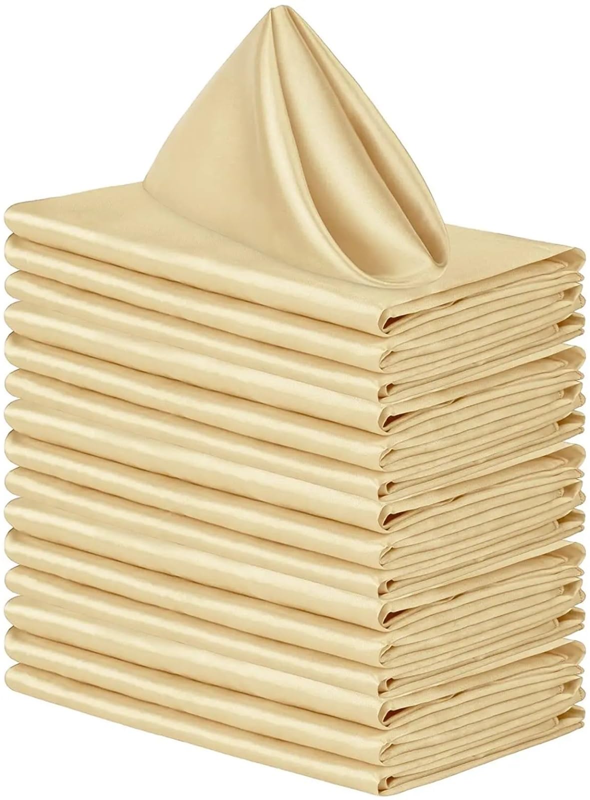 Cloth Dinner Table Napkins, Satin Dinner Napkins Multicolor 43x43cm 50pcs(1)