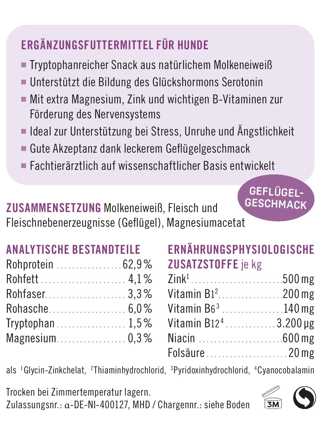 napfcheck Relax Tabs – funktionaler Beruhigungssnack für Hunde mit L-Tryptophan - 120 Stück - 300 g
