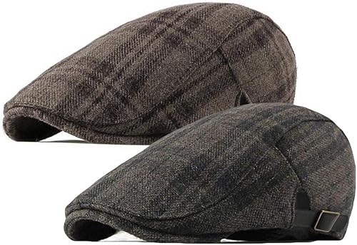 paquete de 2 Algodón para hombre gorra plana Ivy Gatsby gorra sombrero