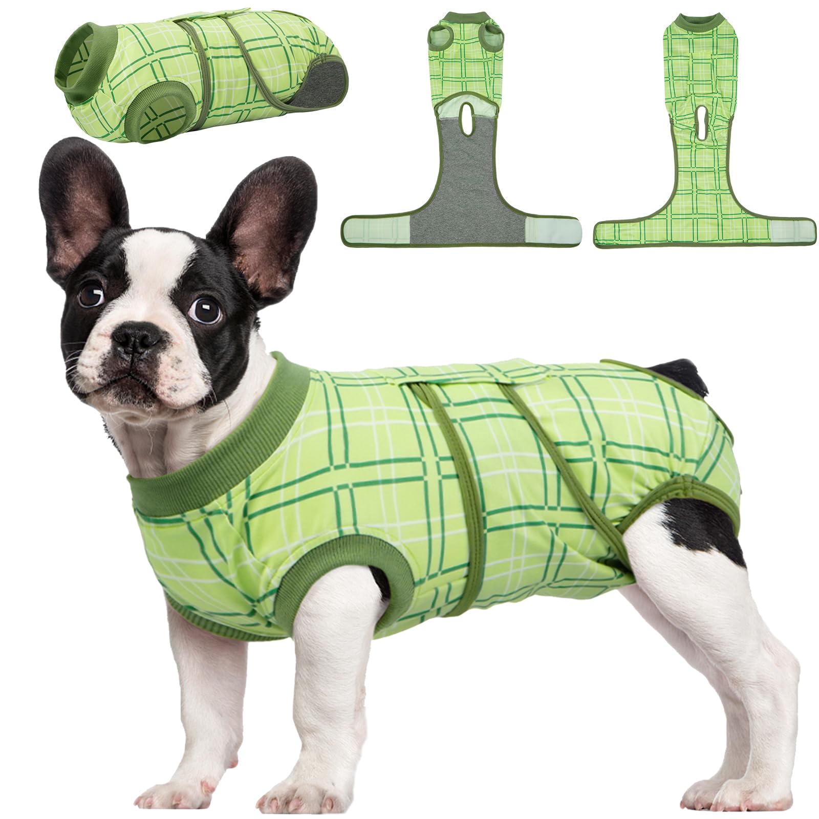 Kuoser Dog Recovery Suit for Female Male Dogs, Post-Surgery Bodysuit for Spay Neuter, Dog Onesie After Surgery, Anti-Licking Pet Surgical Recovery