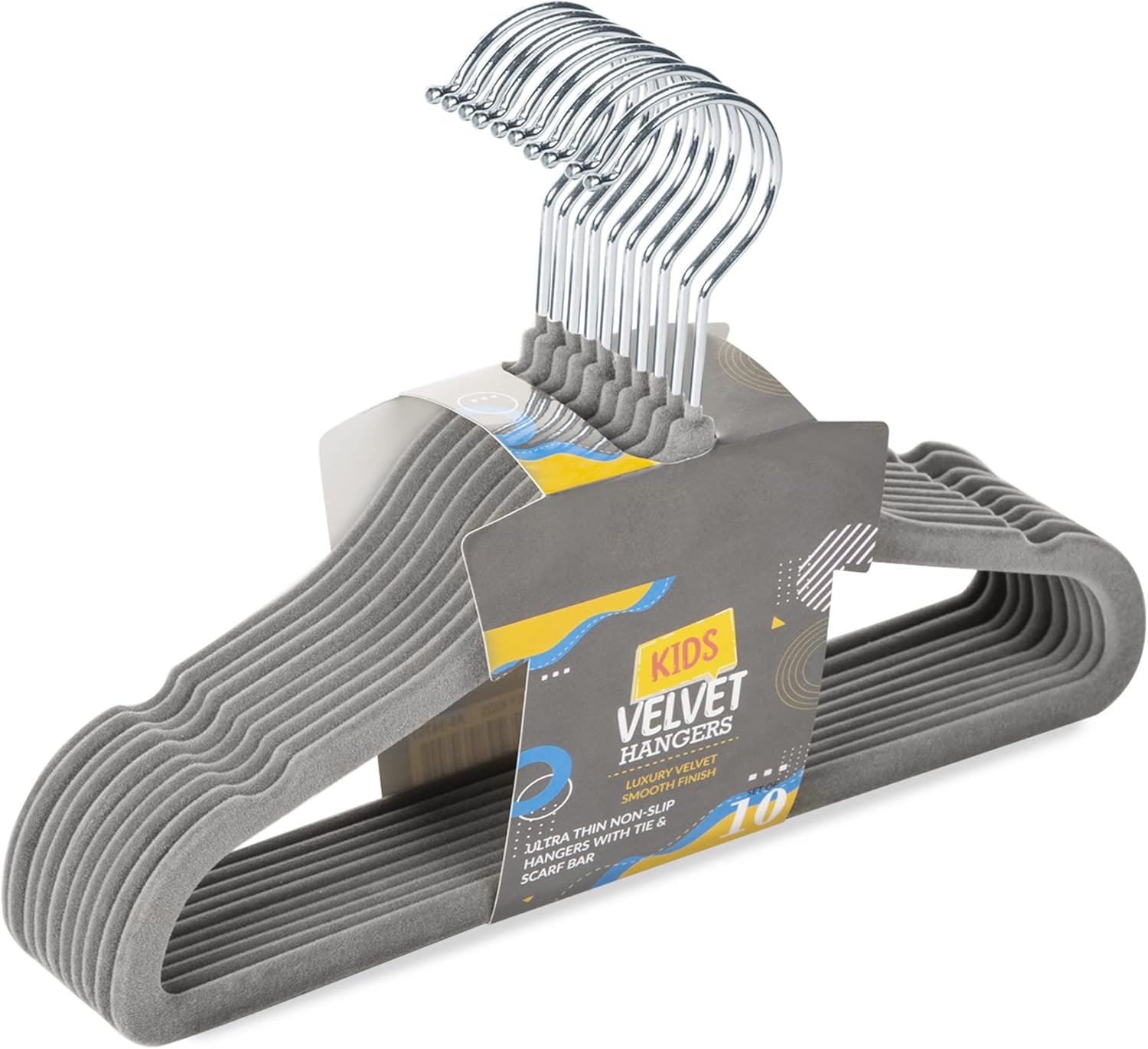 Albert Austin Kids Velvet Hangers Heavy Duty Baby Toddler Hangers For