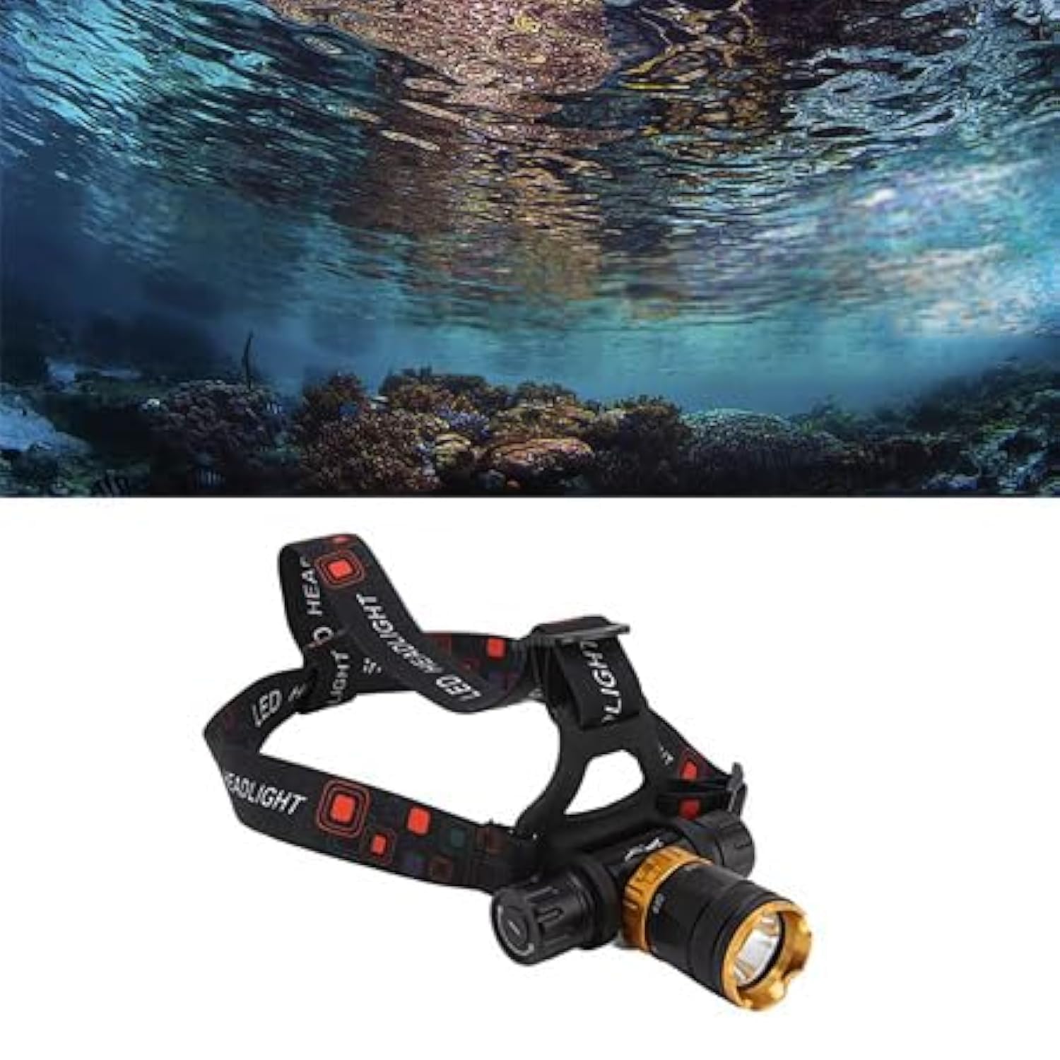 LetonPower Tauchlampe 1800 Lumen – IPX8 Bis 100m, Wiederaufladbar, Für Tauchen & Outdoor