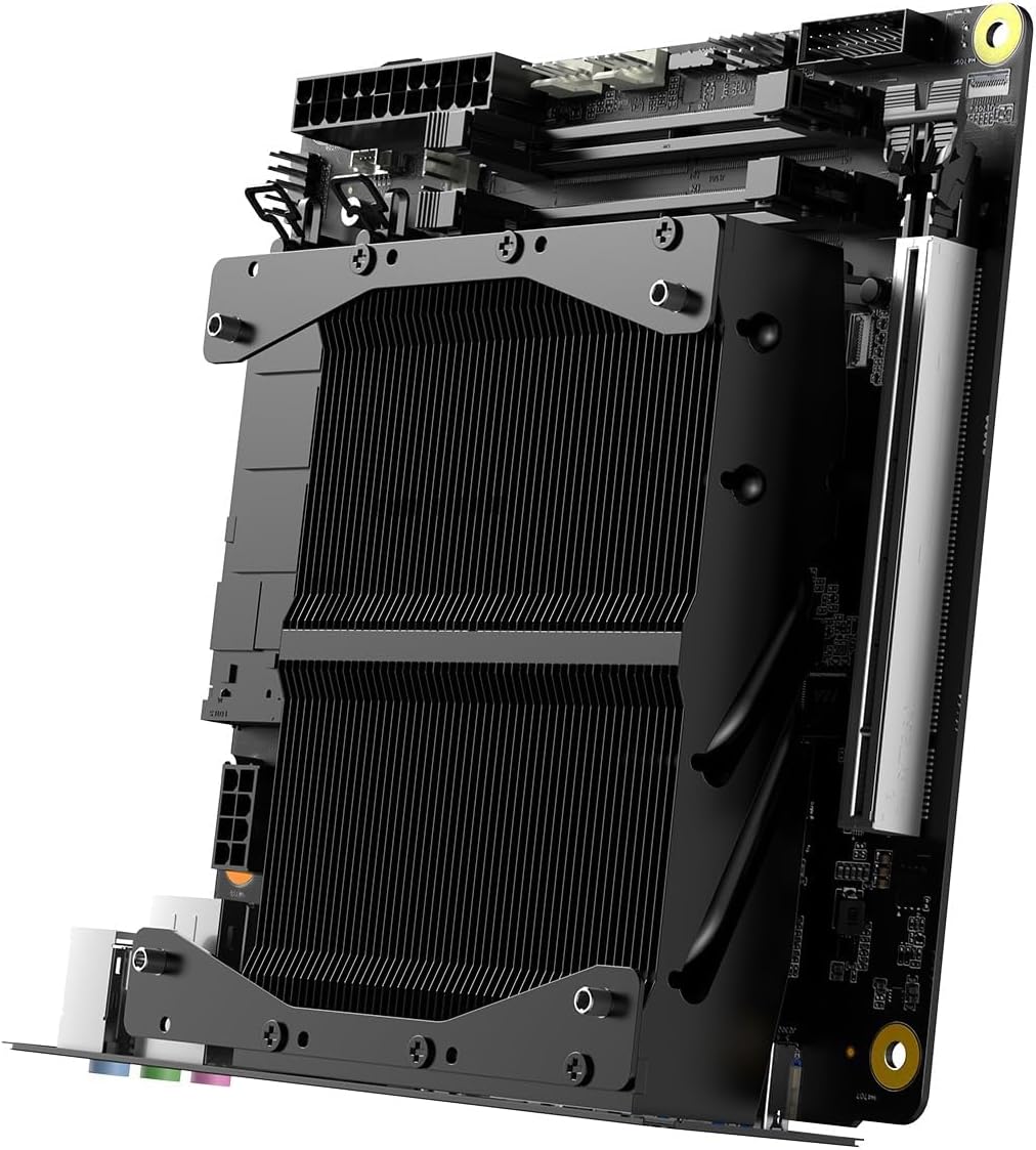 Motherboard BD895i SE Mini ITX NAS Motherboard, AMD Ryzen 9 8945HX,16 C/32 T,PCIe 5.0 x16 Slot, Dual PCIe4.0 M.2 Support, DDR5,8K Triple Output(HDMI/DP/USB-C), RJ45 2.5G, USB 3.2