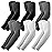 YESLIFE 6 Pairs UV Sun Protection Arm Sleeves for Men & Women, UPF 50 Sports Sleeve, Sleeves to Cover Arms (2 Black, 2 White, 2 Dark Grey)