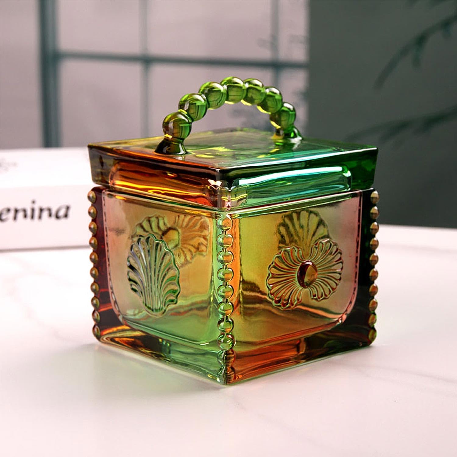 Crystal Glass Cookie Jar - ZRO-099 -3