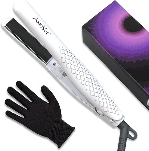 AmoVee Mini Flat Iron, 0.7 Inch Mini Hair Straightener, Small