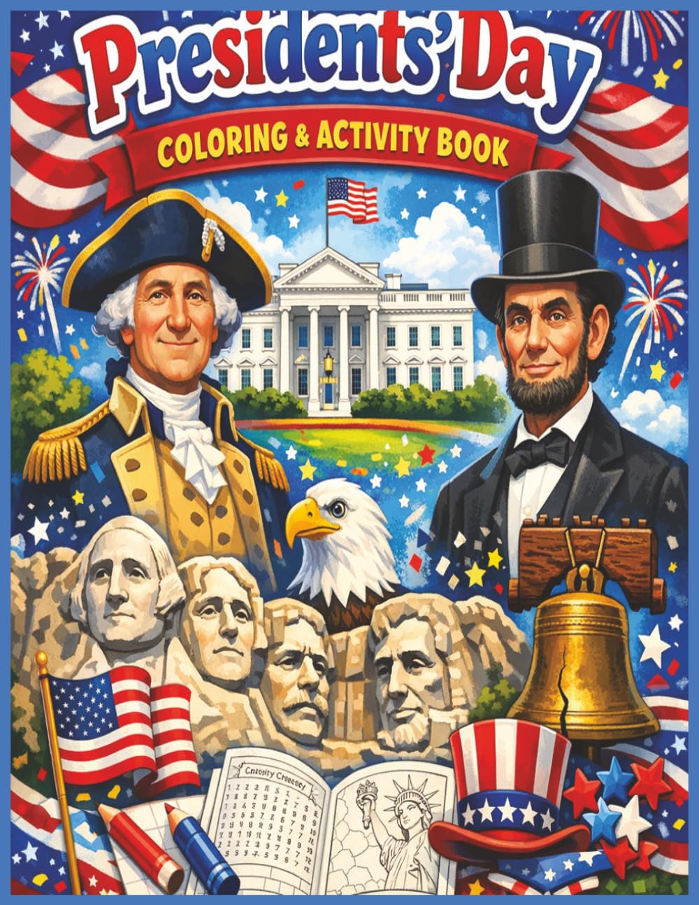 President's Day Coloring & Activity Book: A Fun and Educational Coloring & Activity Book Celebrating American History, Freedom, and Leadership (Holiday Coloring & Activity Book Series for All Ages)