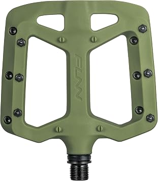 FUNN Taipan Fiberglass Reinforced Thermoplastic Bicycle Pedals - 9/16 Inch CrMo Spindle, with Non-Slip Pins, for MTB/BMX/Urban/Gravel Riding