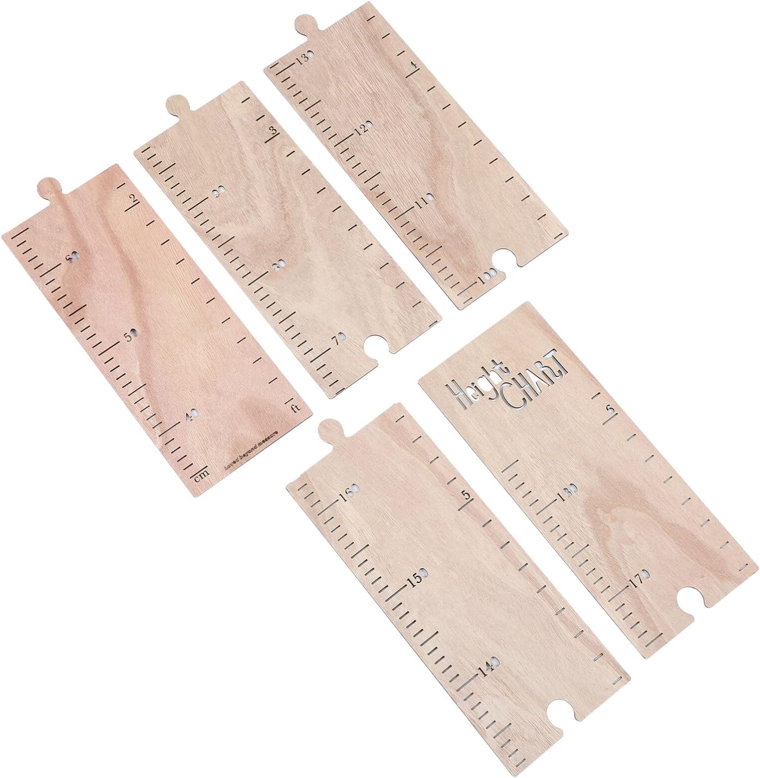 Hauty Ruler Healifty Wood Kid Growth Chart Ruler Kids Roll Up Height | Desertcart INDIA