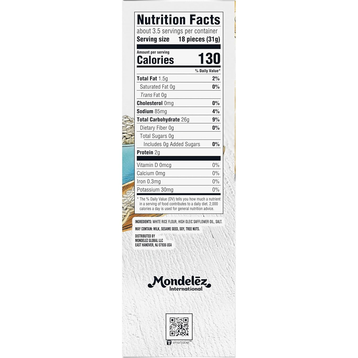 Good Thins Simply Salt Rice Snacks Gluten Free Crackers, Bulk Snack Crackers, 12 - 3.5 oz Boxes