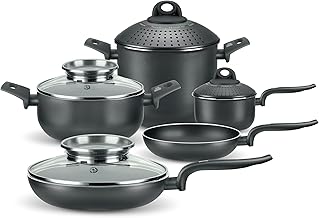 Pensofal IQ Connect 9-Piece Set of Pots and Pans with Diamond Coating Aluminium Non-Stick Induction