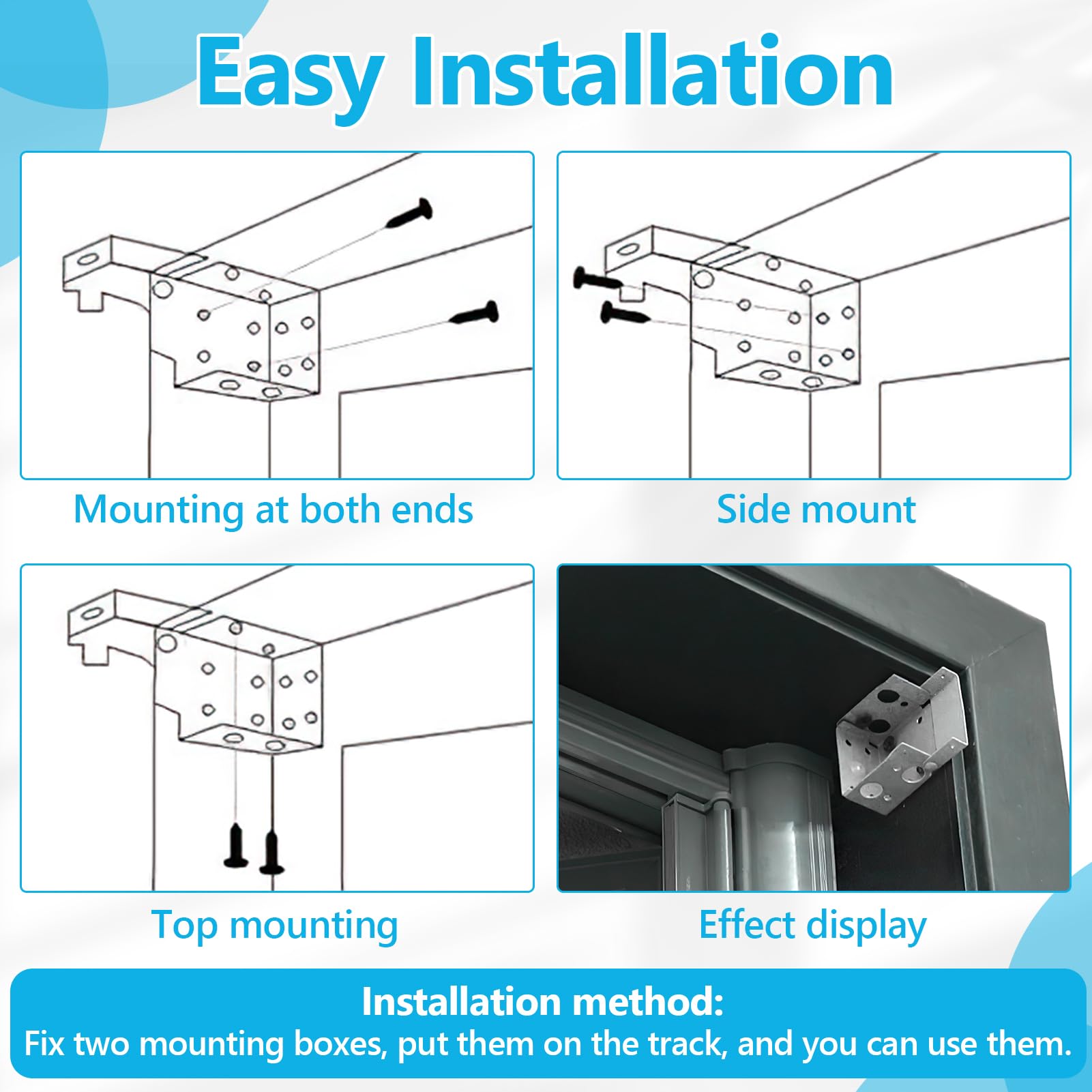 Staffe Adesive Per Tende Veneziane - 4 Pezzi, Montaggio Senza Trapano, Bianco - Foto 4
