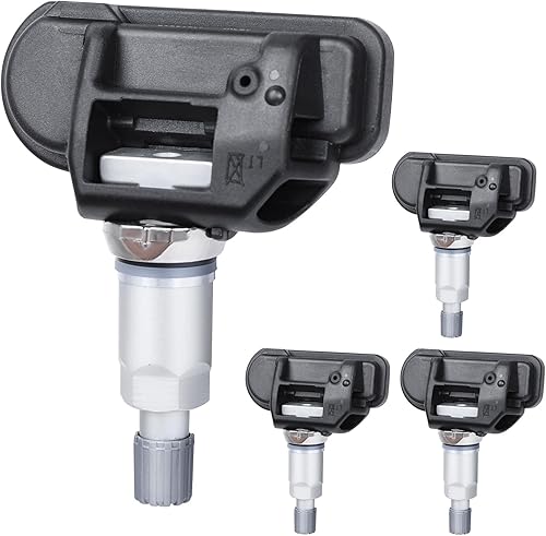 NPAUTO Sensor TPMS para Smart Fortwo, Mercedes Benz C300 C350 C63/CL63 AMG CL550 CL600 B250 C230 C250 C280 E350 ML350 y más, paquete de 4 sensores