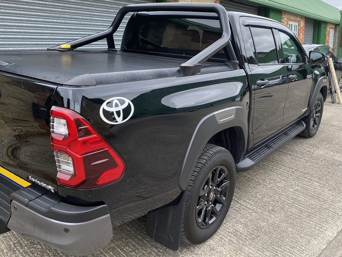 AUTO CLOVER Juego de deflectores de viento para Toyota Hilux 2016+ doble cabina (4 piezas)