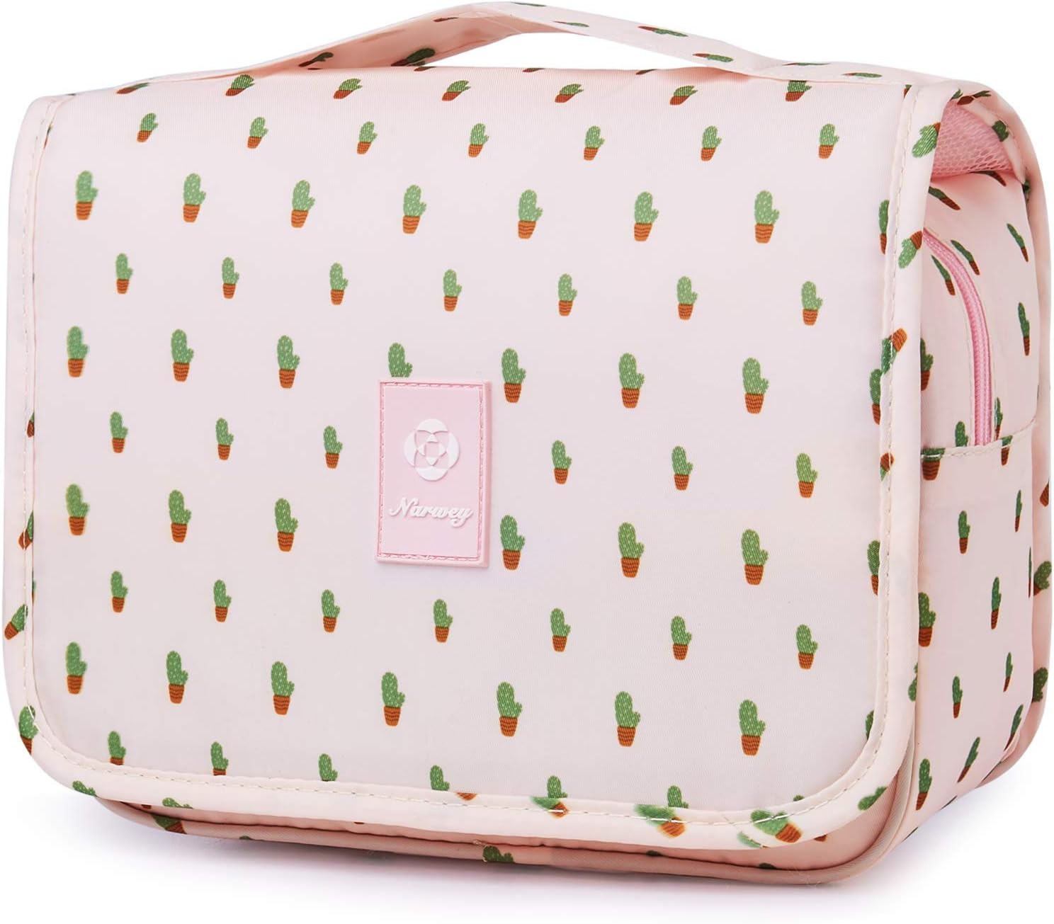 Narwey Small Hanging Travel Toiletry Bag for Women, Travel Bag for Toiletries, Makeup Bag Organizer Make Up Bags Cosmetic Bags for Girls