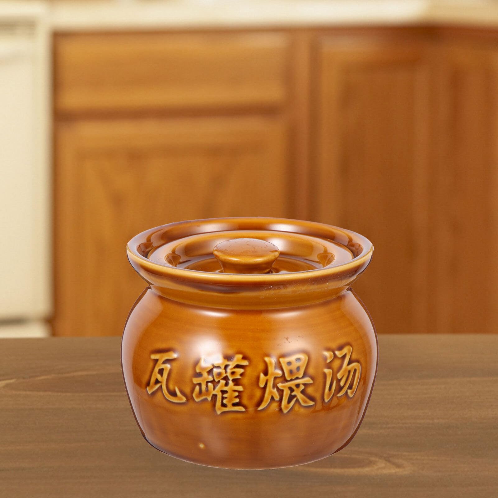 Pentola In Ceramica Donabe Per Bibimbap - Casseruola Piccola In Argilla Con Coperchio - 950 Ml Per 1-2 Persone