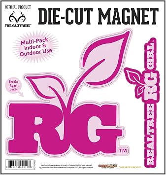 Camowraps RG-DCM-PNK Pink Realtree Girl Die-Cut Magnet