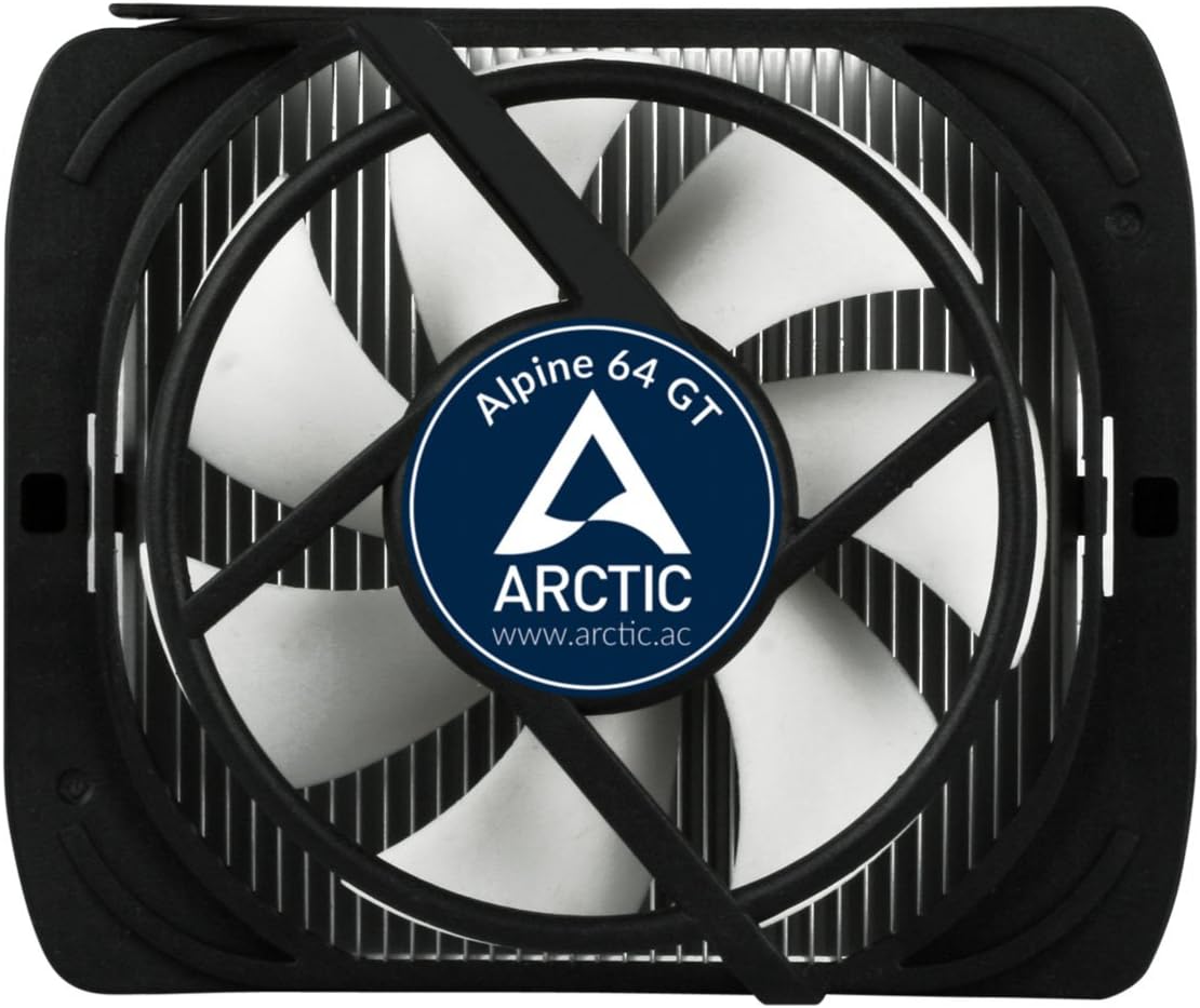 ARCTIC Alpine 64 GT - CPU Cooler for Quietness, Supports AMD AM4/AM3(+)/…, Ultra-Quiet 80 mm PWM Fan (UCACO-P1600-GB01)