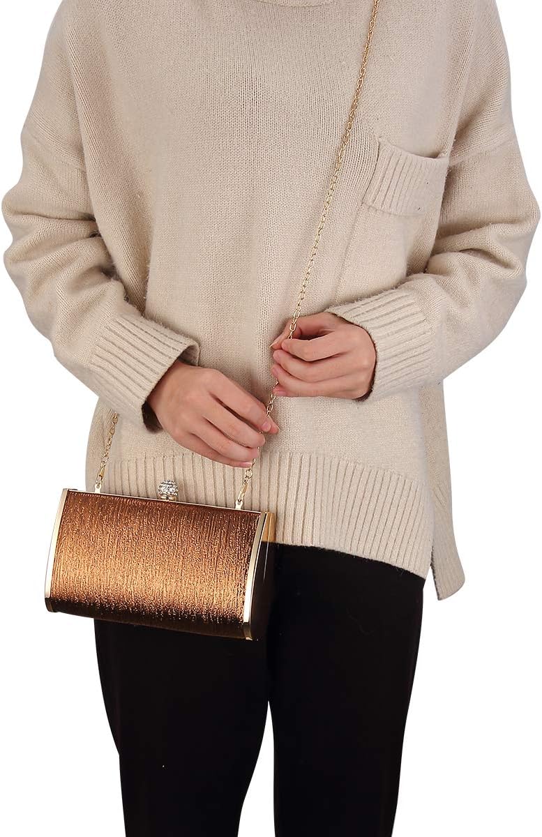 Women Evening Clutch Bags Metal Frame Evening Bag Night Purse Handbag Wedding Prom Party Cocktail Bridal Clutches - Image 2