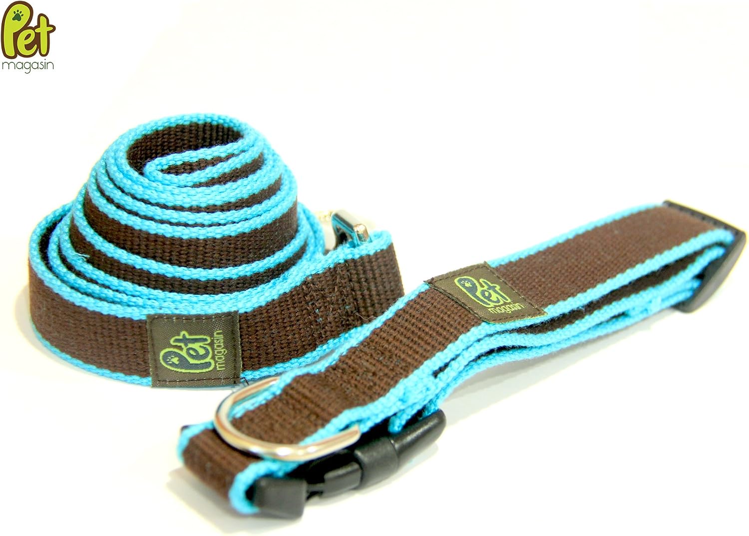 Basic Dog Leash with Collar [M] - [2 Years Warranty, 100% Pet Magasin