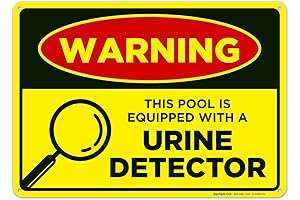 Funny Pool Sign, 10x14 inches, Rust Free