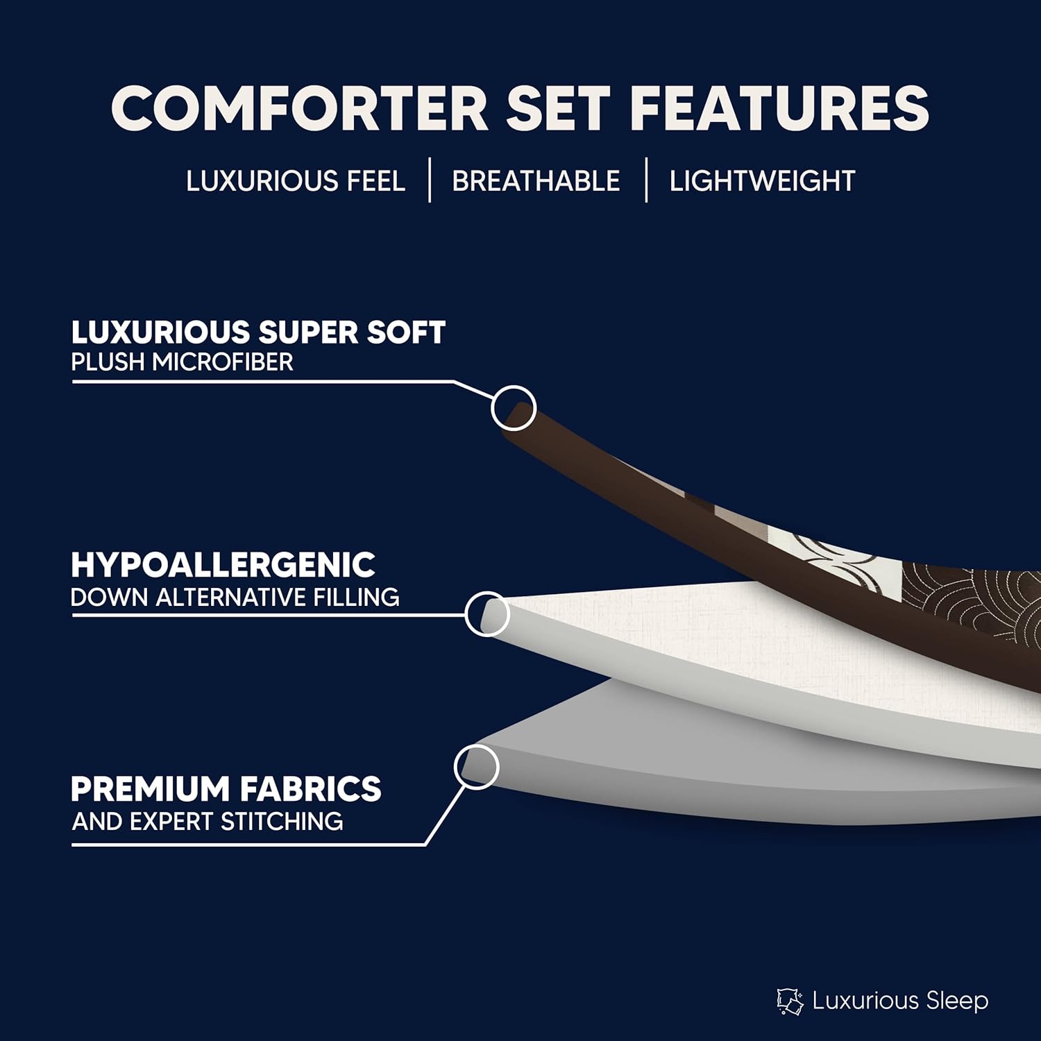 Chic Home Idit 24 Piece Comforter Set Color Block Embroidered Design Complete Bag Bedding, Queen, Beige : Home & Kitchen