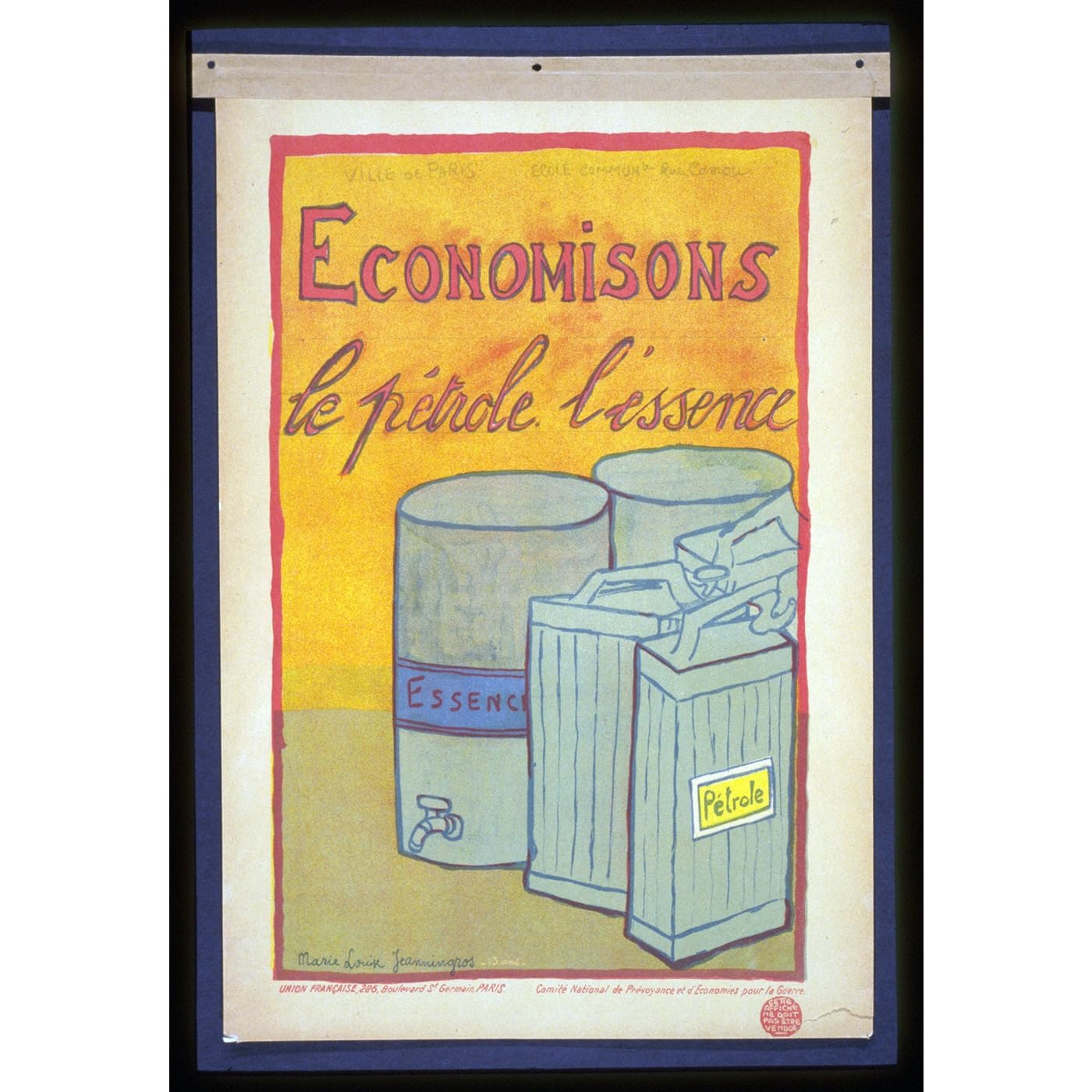 Impression d'art durable Save Petrol ARTICULOZY reproduction toile premium