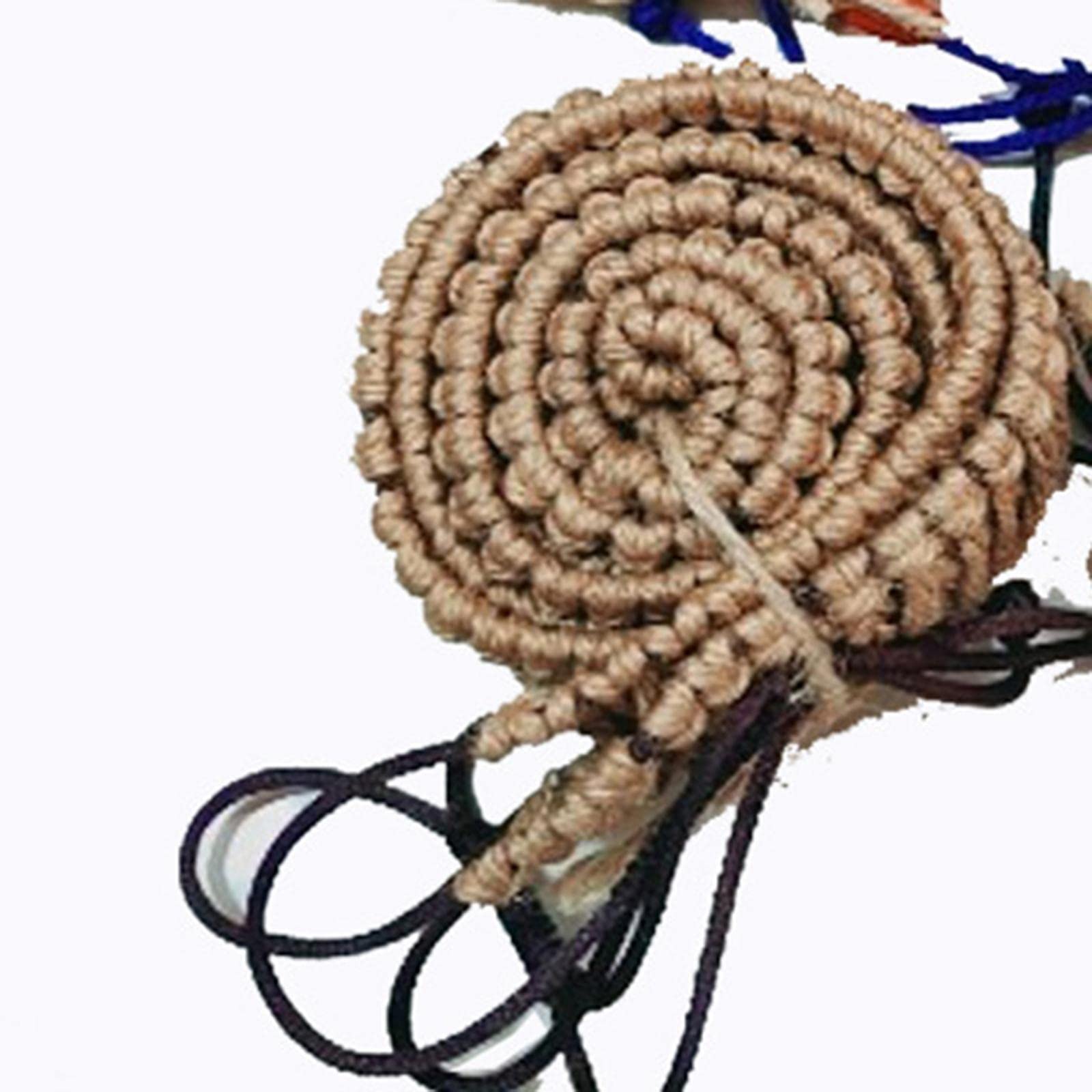 Cuerda envuelta en tambor de lengüeta de material acero, decoración de Hand Drum hecha, cuerda de ratán tejida, bolsa protectora de anillos de