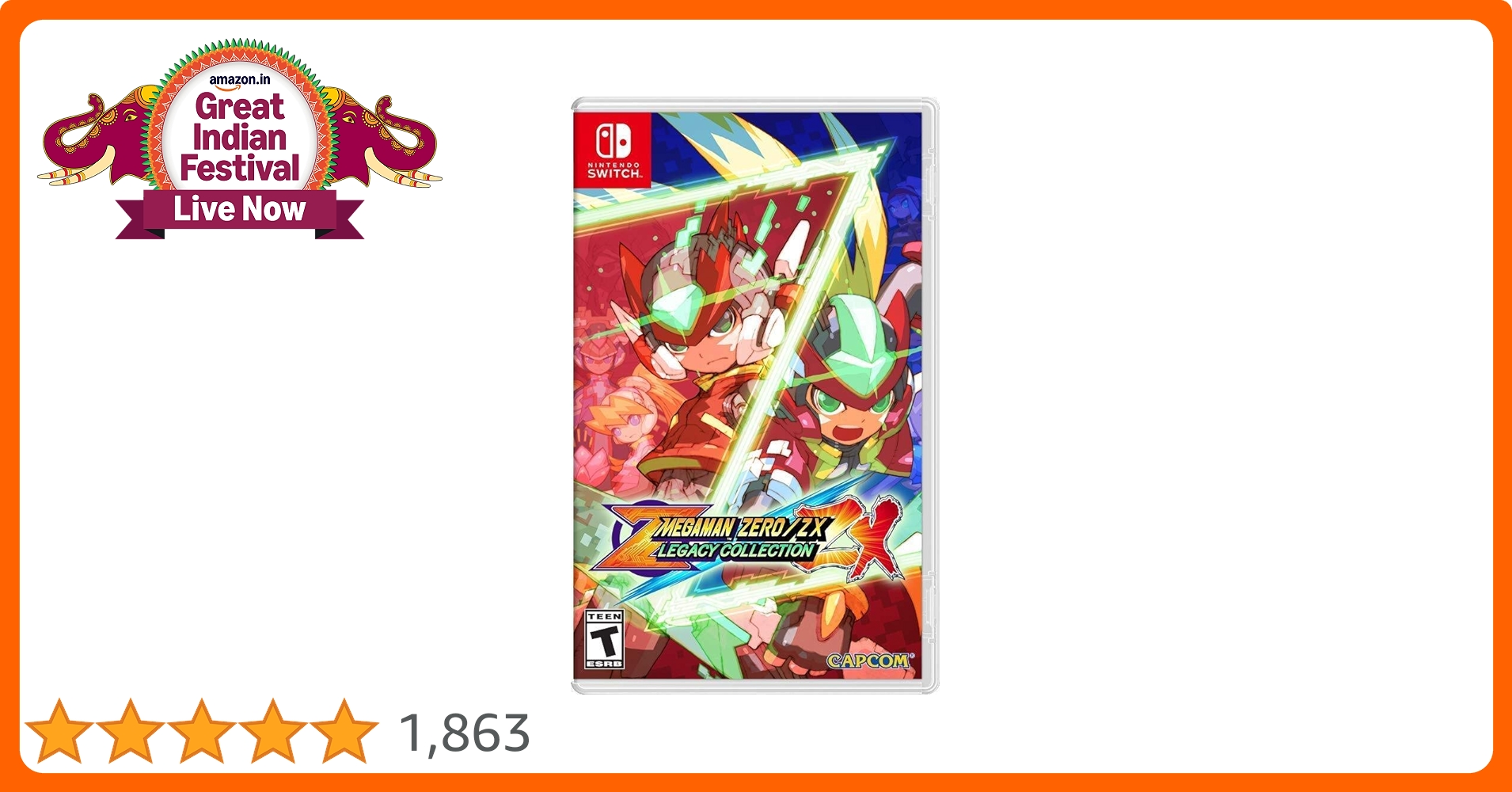 Nintendo　Switch Mega Man Zero/ZX Legacy Collection Nla: Amazon.in: Capcom