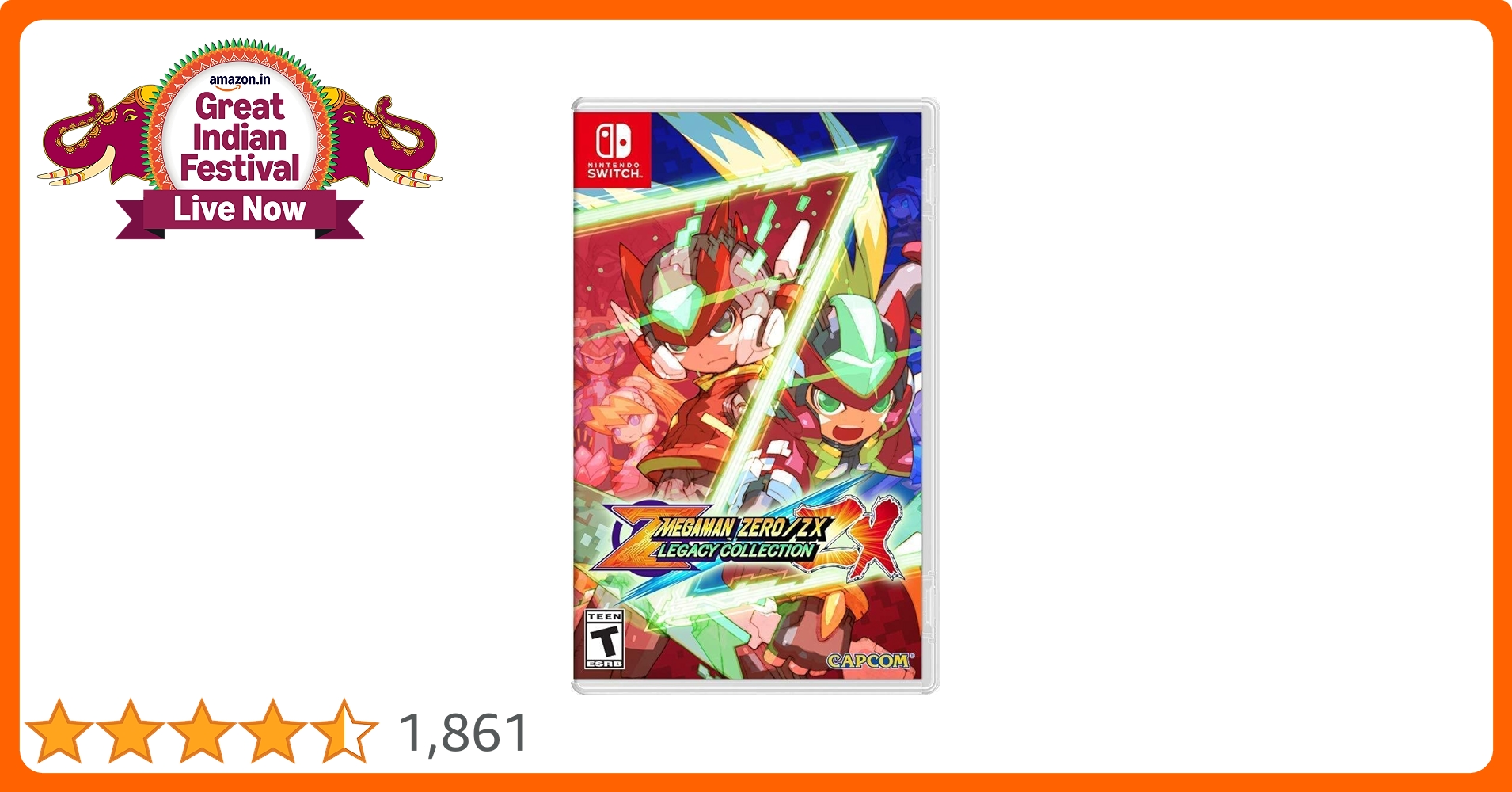 Nintendo Switch PS4 CUH1200 Mega Man Zero/ZX Legacy Collection Nla: Amazon.in: Capcom