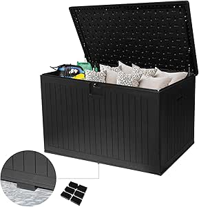 Amazon.com: FammyLoft 260 Gallon Outdoor Storage Box Waterproof, Extra ...